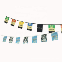 Indoor Advertising Custom Bunting String Paper Flags